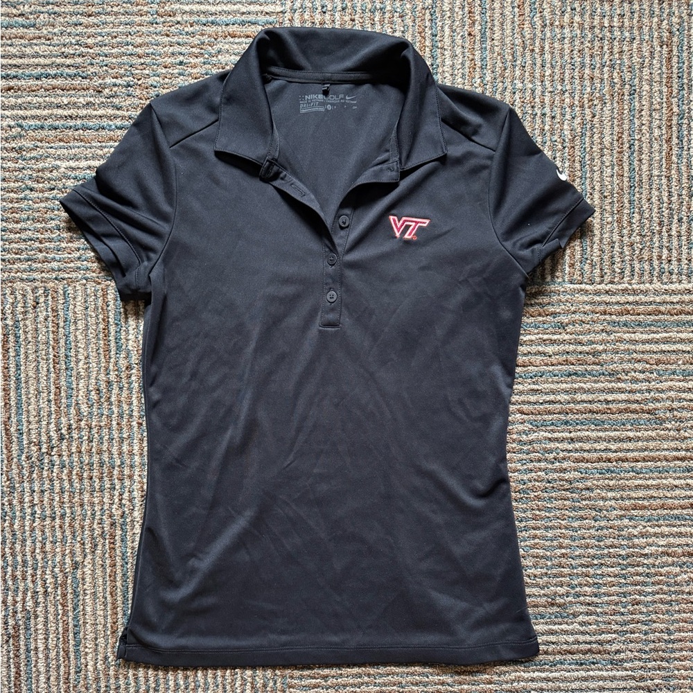 Virginia Tech Nike Black Button Down Shirt